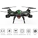 Mission Drone Wifi FPV Quadcopter with Camera Live Video 2.4GHz Headless Mode Altitude Hold One-Key Function VR Headset-Compatible Gravity Induction Damage Resistance (Black)