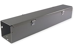 Wiegmann HS442NK NEMA 1 Combination Hinge/Screw Cover Wireway, No Knockouts, Steel, 4" x 4" x 24"