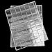 Coin Collection Supplies,10 Sheets 420 Grids Plastic Pocket Pages Coin Holders for Stamp Coin Medals Badge Collecting Supplies