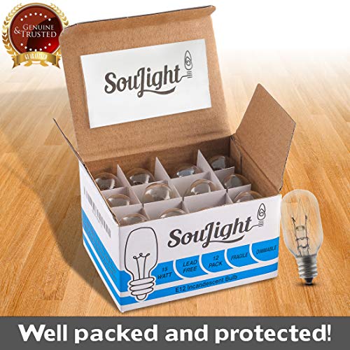 Salt Rock Lamp Bulb 10 Pack + 2 Free 15 Watt Replacement Bulbs for