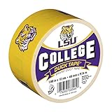 Duck Brand 240863 Louisiana State University College Logo Duct Tape, 1.88-Inch by 10 Yards, Single Roll