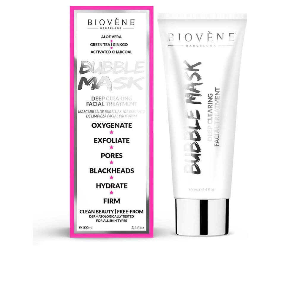 Biovene Bubble Mask, Moisturising and Nourishing Mask – Removes Dirt and Cleans Pores 100ml