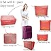 M-jump Travel Organizer Luggage Compression Pouches, 6 Set Travel Storage Bags Travel Multi-functional Clothing Sorting Packages (Watermelon Red)