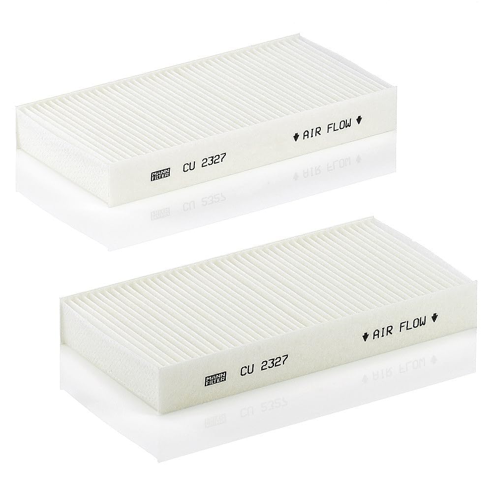 MANN-FILTER CU 2327-2 Cabin Air Filter (set of 2) - for Cars + Transporters