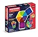 Magformers Basic Rainbow Clear Solid (30-pieces) Set Magnetic Building Blocks, Educational Magnetic Tiles Kit , Magnetic Construction STEM Toy Set