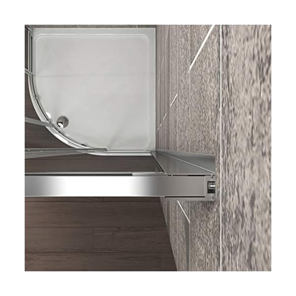 1000 x 900 mm Offset Quadrant Shower Cubicle Enclosure 6 mm Easy Clean