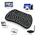 reiie Rii i28 5 in 1 Wireless Mini Keyboard/Touchpad/Flying Mouse/Earphone Jack/Backlit Work for PC,Raspberry Pi 2 3, Android TV Box,XBMC,Windows 7 8 10