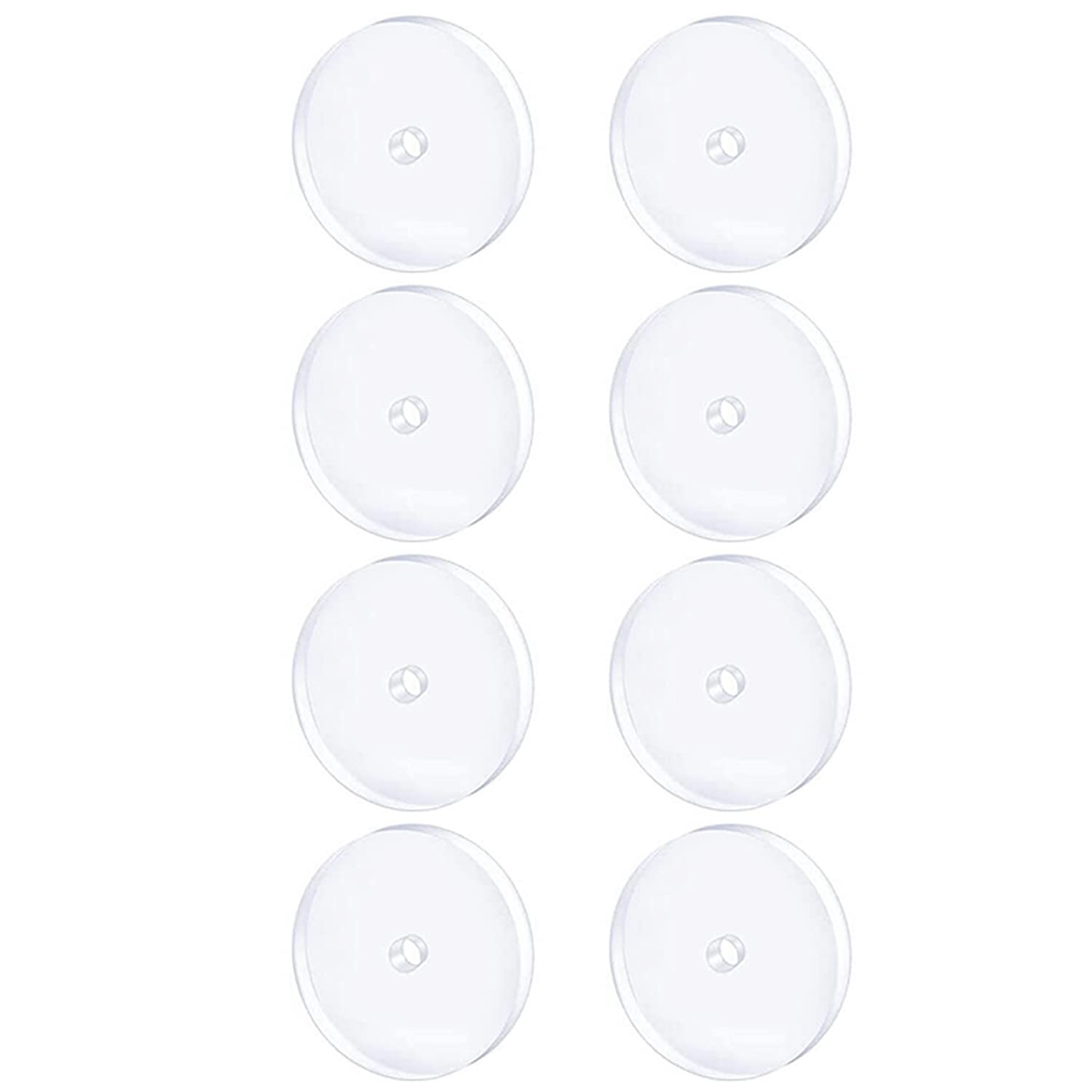 Decentraland 9MM 8PCS Clear Piercing Disc for Piercing Bump,Pressure Silicone Earrings for Keloids Healing Pads Belly Button Piercing Kit — image 1