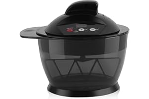 ZJchao Hair Dye Bowl, Electric Hair Color Mixing Bowl, Hair Salon Coloring Bowl, Automatic Barber Hair Dyeing Kit DIY Tools, USB Rechargeable Hair Dye DIY Blender, for Hair Salon Home Use