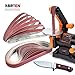 ABRTEN 24 Pack 1 x 30 Inch High Performance Ceramics and Silicon Carbide Sanding Belts - 4 Pcs Each of 120 240 400 600 800 and 1000 Grits Premium Knife Sharpening Sanding Belts