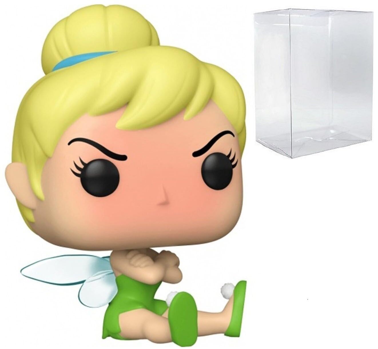 POP Disney Classics: Grumpy Tinker Bell #1198 Exclusive Limited Edition Chase Funko Vinyl Figure (Bundled with Compatible Box Protector Case), Multicolor, 3.75 inches