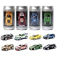 Generic Mini RC 1:58 Scale Small Pocket Portable Micro Racing Car Can Miniature Coke Can Upgraded 2.4G Wireless Radio Remote Control for Multi-Users (Qty. 1 = 1 Can) (Green)