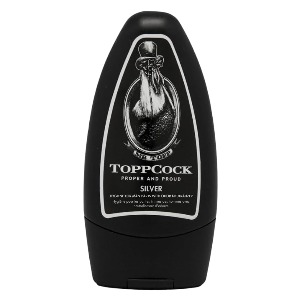 Classic ToppCock Silver Ball Deodorant Gel for Men – Leave-On Odour Control for Groin & Intimate Areas – Anti-Chafing Comfort & Long-Lasting Freshness – 90ml