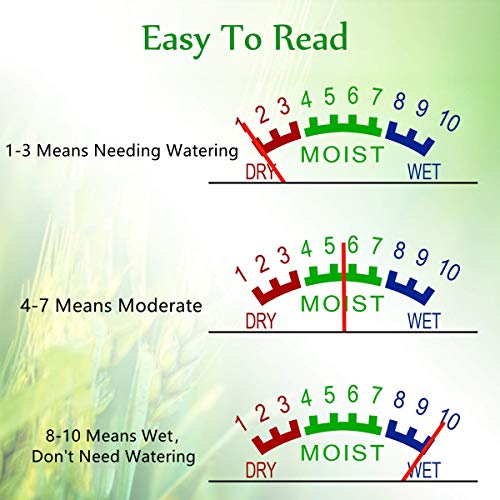 Censinda Soil Moisture Meter，Garden Moisture Sensor Hygrometer Soil Water Monitor for Farm/Lawn/Indoor/Outdoor Plants - Thumbnail 2