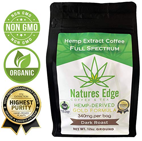 Hemp Coffee 340MG Dark Roast Ground - 12oz