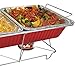 Tiger Chef Full Size Chrome Wire Frame Chafer Stand Steam Table Buffet Chafer Food Warmer Rack Chafing Dish Food Warmer Stand for Chafing Dishes Stand - Full Size (6 Pack)