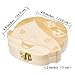 Antner Baby Tooth Box Wooden Deciduous Souvenir Case Teeth Fairy Keepsake Organizer for Girl