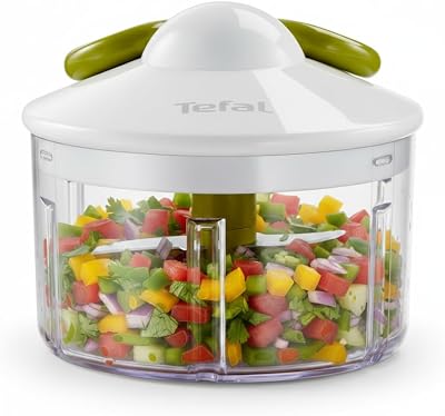 5 Segundos - Picadora Manual 500 ml | 2 Cuchillas Independientes, Picado Grueso, Medio y Fino, Base Antideslizante, Sin Electricidad, Rápida y Segura, Verduras, Cebolla, Frutos Secos