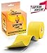 Sparthos Kinesiology Tape - Incredible Support for Athletic Sports and Recovery - Free Kinesio Taping Guide! - Shoulder Ankle Rock Back Blister Knee Muscle Pain Wrap - Uncut (Sunny Yellow)
