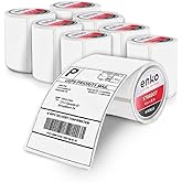 enKo Compatible Zebra 4x6 Label/Dymo Labels 1744907 (4 x 6) for Dymo Labelwriter 4XL Shipping Zebra Direct Thermal Printer (8 Rolls, 1760 Labels)
