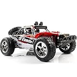 AHAHOO 1:12 Scale RC Cars 35MPH+ High Speed Off-Road Remote Control Vehicle 2.4Ghz Radio Controlled Racing Monster Trucks Rock Climber with LED Light Vision (Red) 