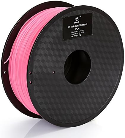 iXCC Basic Series PLA 3D Printer Filament 1.75mm Diameter (Dimensional Accuracy +/- 0.05mm) - 1kg Spool (Approximately 2.2 lbs) [Pink]