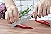Culina Tomato Knife Set of 2. Extra Sharp German Steel Blade –BLK Color Handle