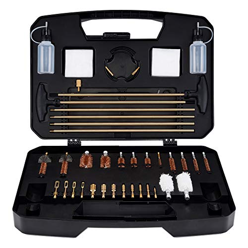 BOOSTEADY Pro Gun Cleaning Kit Universal Gun Cleaning Kit Handgun Shotgun Rifle Cleaning Kit for All Guns with High-end Brass Brushes, Mops, Jags, Reinforced Rods-General