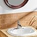 BWE Bathroom Faucet Brushed Nickel Waterfall Single Handle Hole Sink Faucets Bath Vanity Lavatory Vessel Commercial Satin with Water Supply Hose