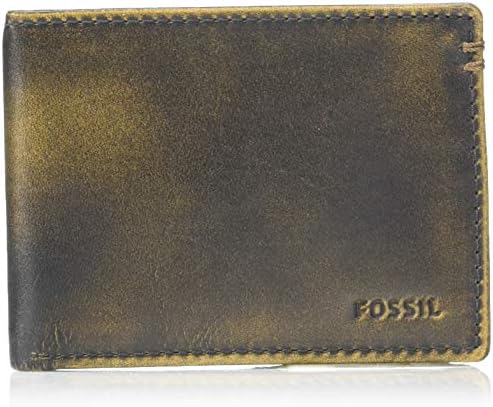 Fossil Mens Wade Leather Front Pocket 