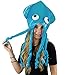 Funny Party Hats Squid Hat - Funny Fun and Crazy Hats in Many Styles (Shiny Blue Squid Hat)