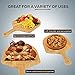 BambooWorx Pizza Making Set, Bamboo Pizza Peel + Pizza cutter, The Perfect Set to Start the Homemade Pizza Journey, | Bamboo Paddle Also Uses as a Bread Baking & Cheese Serving Board | 4 Inch Blade.