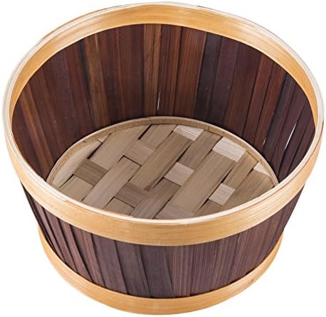 BASIC HOUSE Brown Bamboo Bowl Gift Hampers Collection Storage (Medium)