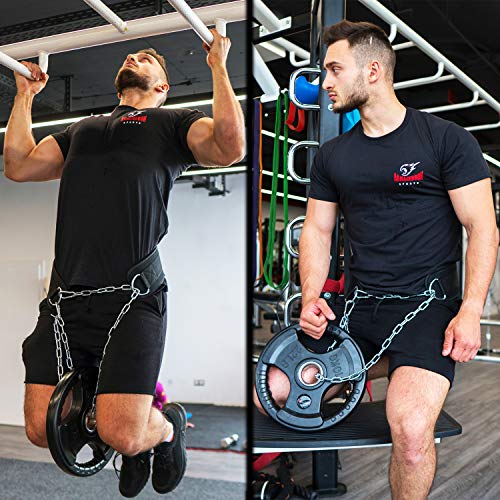 Armageddon Sports Premium Pull Up Weight Lifting Belt Dip Belt with