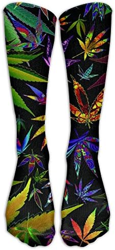 Womens Po Lef Weed Heart Galaxy Fashion Stocking Socks Athletic Sock Long Sock