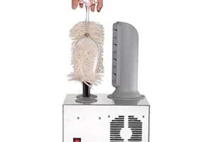 Blesk Wine Glass Polisher - Wine Glass Polisher Machine - High Powered Heater & Microfiber Brushes - for Restaurants, Bars and Wine Enthusiasts.