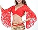 BellyLady Tribal Belly Dance Lace Butterfly Sleeve Wrap Top, Top for Christmas