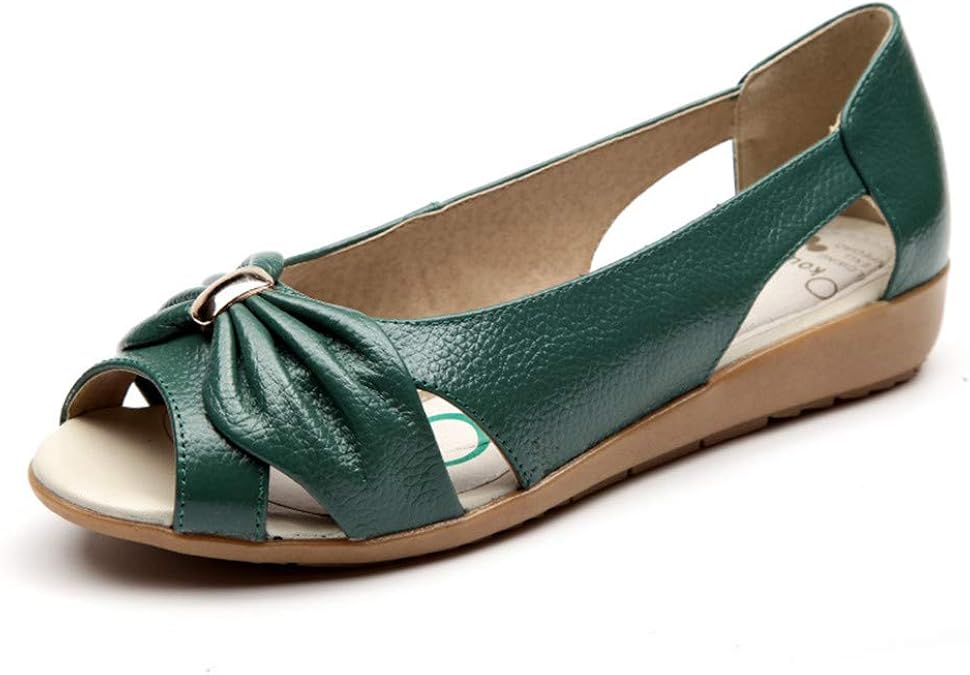 sage green flat sandals