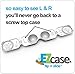 Contact Lens Case, EZcase Flip n Slide, Flip Top, (two 3-packs, 6 cases)