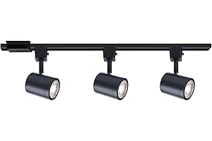 WAC LIGHTING Charge 8010 LED 27W 3 Light Track Kit with Floating Canopy Feed and 4Ft Track with End Caps 5-CCT Selectable Heads Fully Dimmable in Black