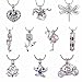 vanvene 8Pcs/Set White Gold Hollow Pearl Bead Cage Pendant Locket for DIY Necklace Earring Jewelry Making