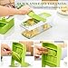 Vegetable Chopper, ONSON Food Chopper Cutter Onion Slicer Dicer, 10 in 1 Veggie Slicer Manual Mandoline for Carrot, Garlic, Cabbage, Tomato, Potato, Fruit, Salad