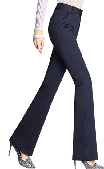 high waisted navy work trousers
