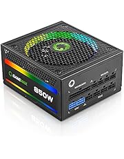 Power Supply 850W Fully Modular 80+ Gold Certified with RGB Light Mode
