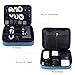 Electronic Organizer BAGSMART Travel Cable Organizer Bag for Hard Drives, Cables, Charger, Phone, USB, SD Card (Teal-Large)