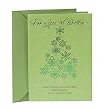 Hallmark Christmas Greeting Card to Brother (Snowflake Tree)