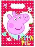 Peppa Pig Plastic Party Loot Bags x 8