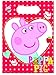Peppa Pig Plastic Party Loot Bags x 8