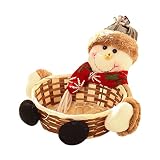 Storage Box ,IEason Clearance Sale! Christmas Candy Storage Basket Decoration Santa Claus Storage Basket Gift (A)