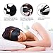 Sleeping Mask MYCARBON Silk Eye Mask Super Soft Sleep Mask Light Weight Eye Cover for Sleeping Blinders With Two Adjustable Straps Night Mask Block All Light Out for Women Men Kids to Sleep Travel Nap